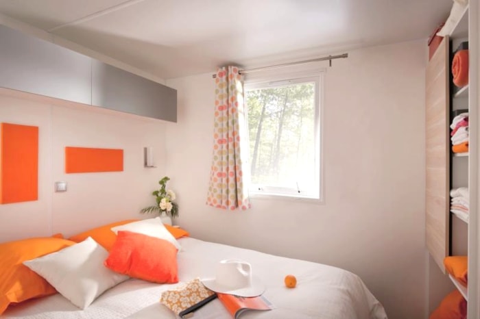 Mobil-Home Confort 18M² (1 Chambre) + Terrasse Couverte 9M² + Tv