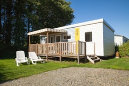 Mietunterkunft - Mobilheim Confort 25M² (2 Schlafzimmer) + Halbüberdachte Terrasse 10M² + Tv - Flower Camping Cap Finistère