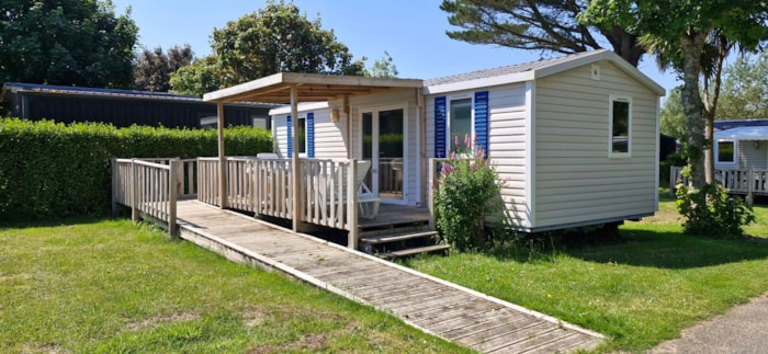 Mobil-Home Confort 25M² (2 Chambres) + Terrasse + Tv - Adapté Aux Personnes À Mobilité Réduite