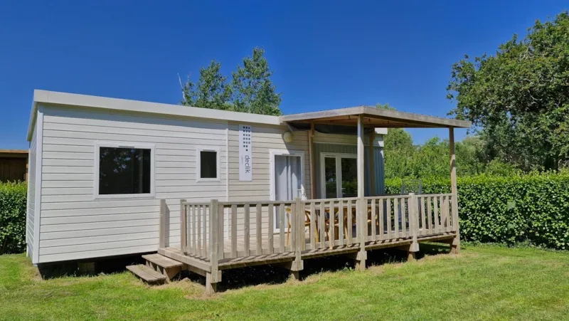Mobil-Home Confort 32M² (3 Chambres) + Terrasse Semi-Couverte 10M² + Tv