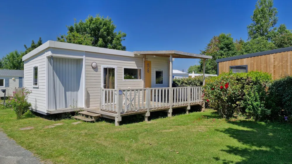 Location - Mobil-Home Confort 25M² (2 Chambres) + Terrasse Semi-Couverte 10M² + Tv - Flower Camping Cap Finistère