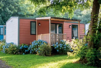 Mietunterkunft - Sunêlia Prestige Escapade 2 Zimmer 1 Badezimmer 32 M² + Halbüberdachte Terrasse 15 M² - Camping Sunêlia L'Orangerie de Lanniron
