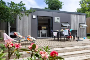 Mietunterkunft - Sunêlia Luxe Taos 3 Zimmer - 2 Badezimmer - 40 M² - New 2017 + Terrass 23 M² - Camping Sunêlia L'Orangerie de Lanniron
