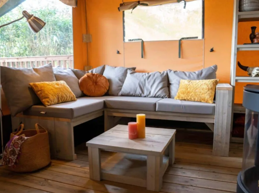 Location - Tente Safari 9 Personnes - 4 Chambres - Camping Sunêlia L'Orangerie de Lanniron