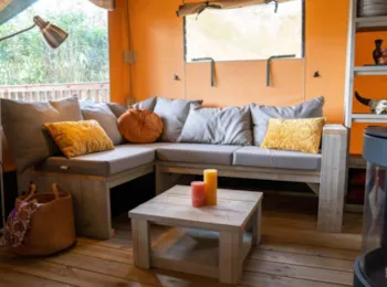 Mietunterkunft - Safari-Zelt 9 Personen - 4 Zimmer - Camping Sunêlia L'Orangerie de Lanniron