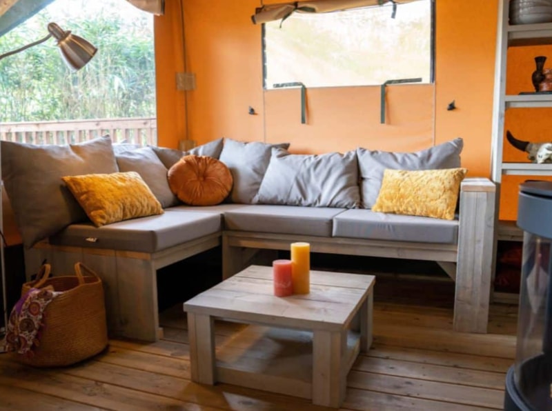 Tenda safari 9 persone - 4 camere da letto