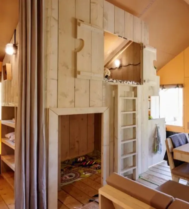 Tente Safari 9 Personnes - 4 Chambres