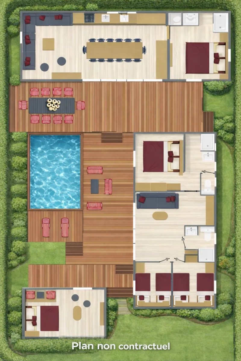 Sunêlia Luxe Villa 10 Personnes - 5 Chambres