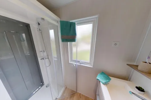 Location - Mobil Home Bois Atlantis Péniche  29M² 2 Chambres 2018 - image n°5 - Camping Ile de la Comtesse