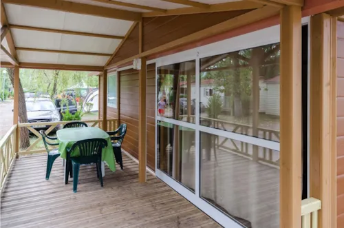 Location - Chalet Croisière Adapté Pmr 35M² 2 Chambres - image n°1 - Camping Ile de la Comtesse