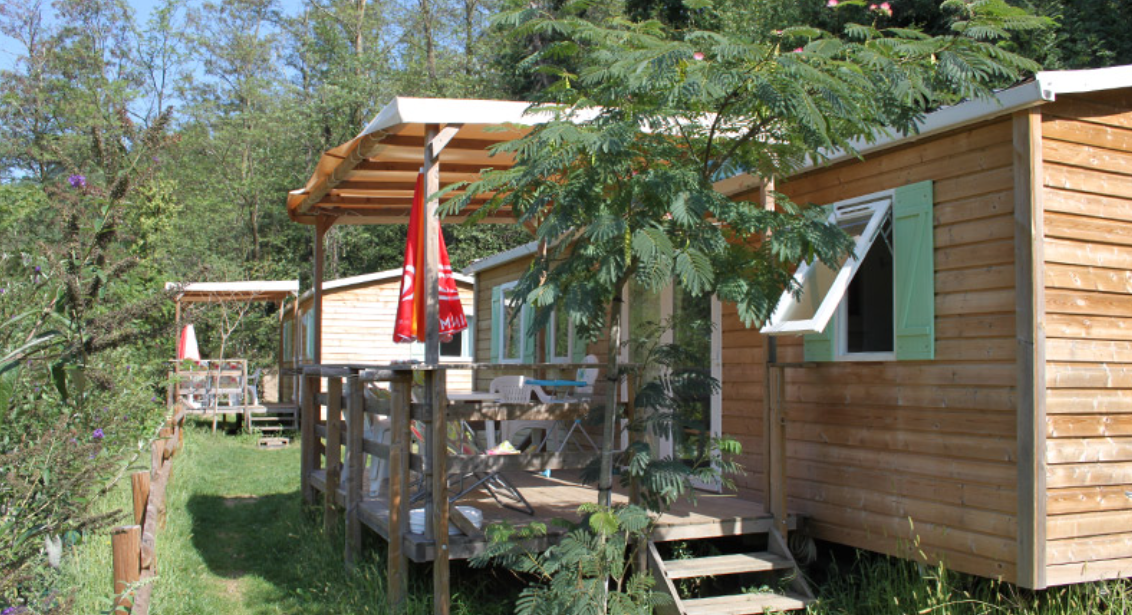 Location - Mobile-Home Standard 32M² - 3Ch - Terrasse Couverte - Camping Mas de Champel