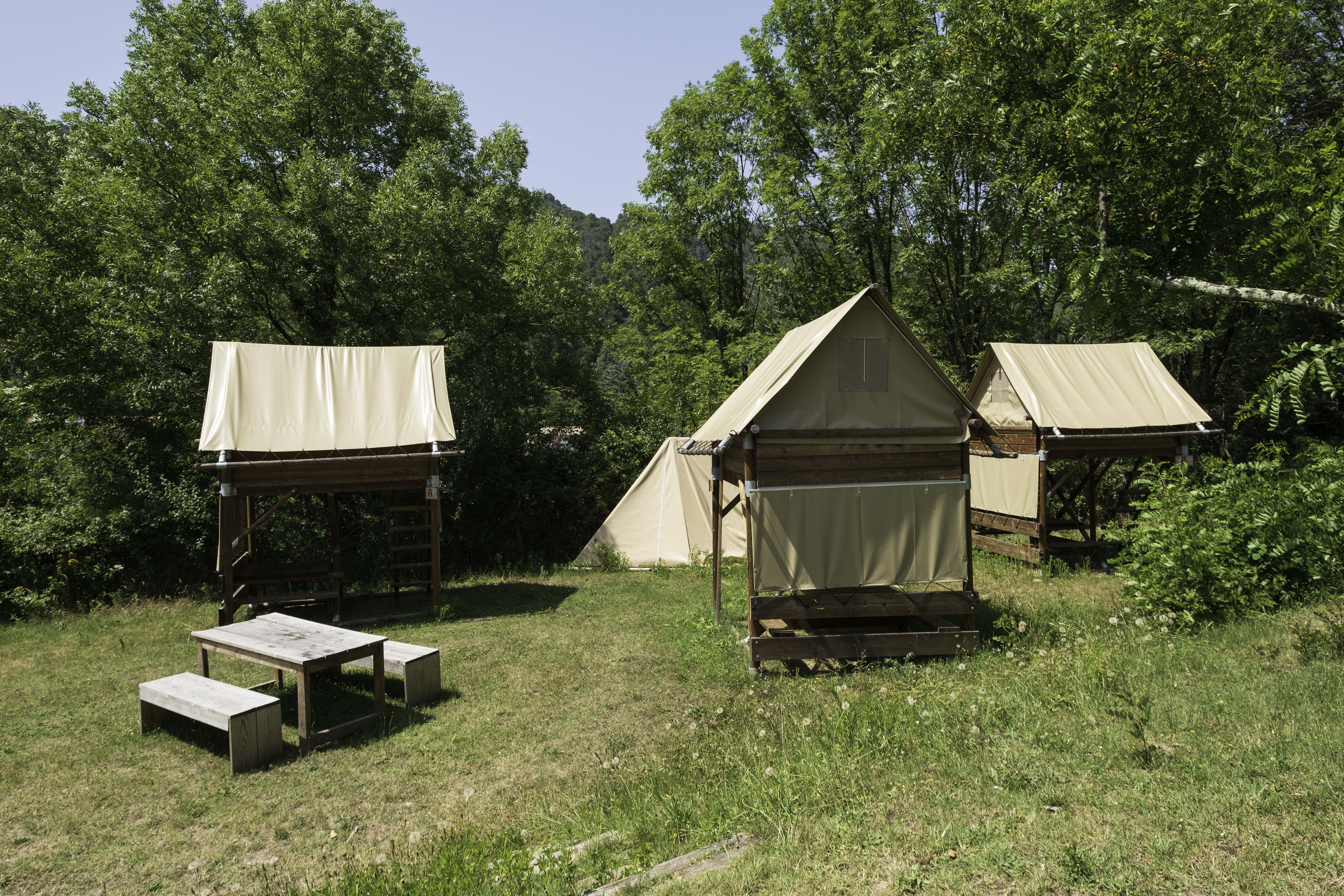 Location - Bivouac Standard Sur Pilotis -1Ch - Camping Mas de Champel