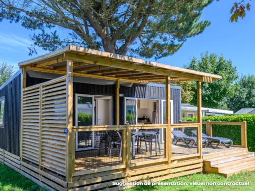 Huuraccommodatie(s) - Homeflower Premium 35M² - 3 Kamers - Terras - Tv - Airconditioning - Lakens + Handdoeken - image n°1 - Flower Camping Mas de Champel