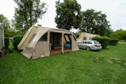 Location - Coco Chrono 20M² - 2 Chambres Avec Sanitaire - Camping Les Bords de Loue