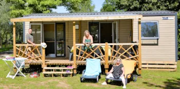 Mietunterkunft - Résidence Family 35M² - 3 Zimmer - Camping Les Bords de Loue