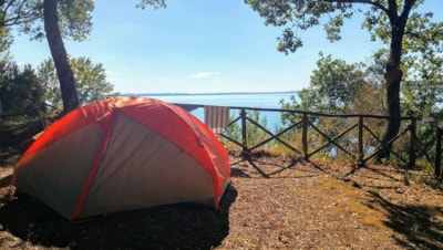 Pitch for standard tent — 1
