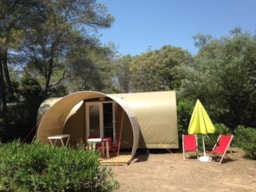 Accommodation - Cocosweet Quatro 16M² - Funny & Leisure Canvas Tent - CAMPING LA PIERRE VERTE