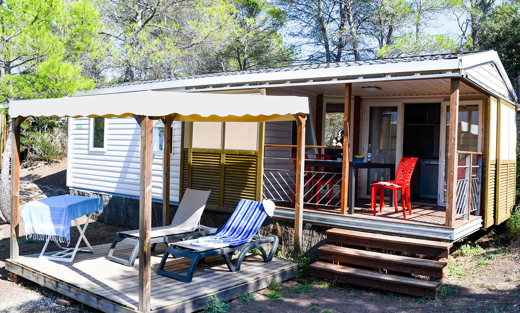 Location - Mobil-Home Zenith 30M² - Gamme Confort - Camping La Pierre Verte