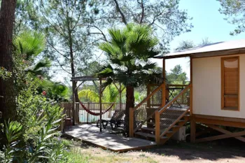 Mietunterkunft - Lodge -  32M² - Lodge Range - CAMPING LA PIERRE VERTE