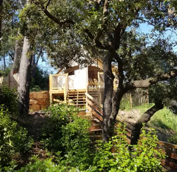 Mietunterkunft - Kabanas Mini  Auf Pfählen - 21M² - Außergewöhnliche Unterkunft - CAMPING LA PIERRE VERTE