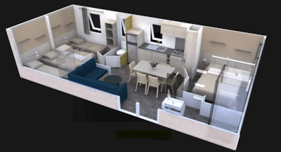 Mobile home 35 m² 3 bedrooms