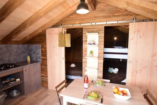 Mietunterkunft - Zelt Lodge 2 Zimmer ** - Quartier Bellevue - image n°6 - YELLOH! VILLAGE - LE COUSPEAU