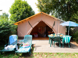 Huuraccommodatie(s) - Gemeubileerde Tent Mini Victoria - 20M² - 2 Slaapkamers - Zonder Sanitairgebouw ** - YELLOH! VILLAGE - LE FAYOLAN