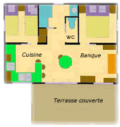 Mietunterkunft - Chalet Country Lodge - Château Camping La Grange Fort