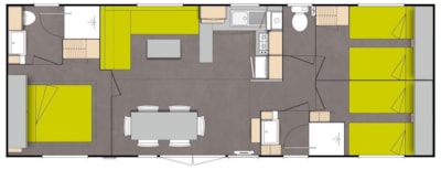 Mobile home - 3 bedrooms - 2 bathrooms - Premium