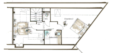 Apartment - 2 bedrooms - 1 bathroom - Le Tilleul -