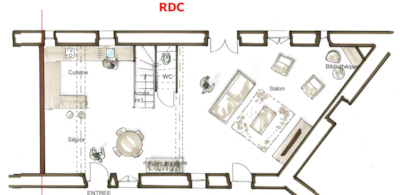 Apartment - 2 bedrooms - 1 bathroom - Le Tilleul -
