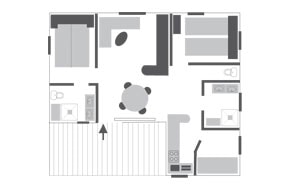 Chalet - 3 bedrooms - 2 bathrooms - Avantage