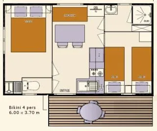 Mobil Home Bikini 22M²