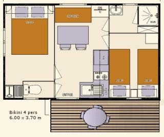 BIKINI mobile home - 22m² - 2 bedrooms