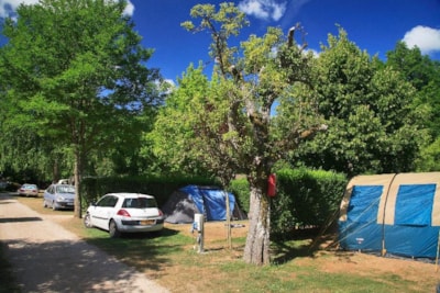 Comfort pitch: car + tent/caravan or motorhome + electricity