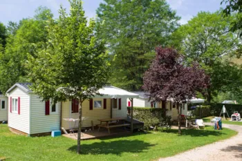 Mietunterkunft - Mobilheim Fidji 27M² - Camping Le Jardin des Cévennes