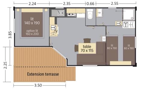Loggia Confort 33M² - Bord De Lac - Climatisation - Tv