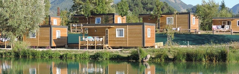 Mietunterkunft - Koawa Loft Confort Lakeside 32M² Air Co Tv - Camping le Lac Bleu