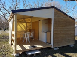 Huuraccommodatie(s) - Cottage Toilé 21M² - Zonder Eigen Sanitair - Camping Koawa Le Lac Bleu