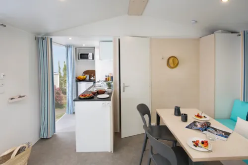 Accommodation - Mobile Home Ciela Confort - 2 Bedrooms - image n°4 - Camping Le Lac Bleu