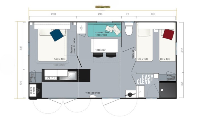 Mobil Home Ciela Confort - 2 Chambres