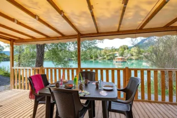 Mietunterkunft - Mobilheim Ciela Confort – 2 Schlafzimmer – Seeblick - Camping Le Lac Bleu