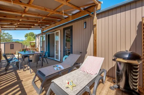 Accommodation - Mobil Home Ciela Privilège - 3 Bedrooms - Dishwasher, Barbecue - image n°2 - Camping Le Lac Bleu