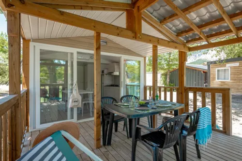 Accommodation - Ciela Confort Bay Mobile Home - 2 Bedrooms - Lake View - image n°5 - Camping Le Lac Bleu