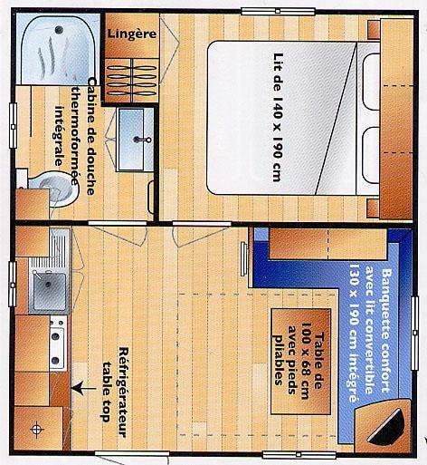 D-Mobil Home Super Astria 16 M² - 1 Chambre