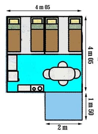 D-Bungalow Toilé Lagune 16 M² - Sans Sanitaires