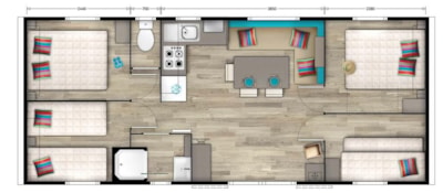 Mobile-home Nirvana 36 m² Quattro - Sunday