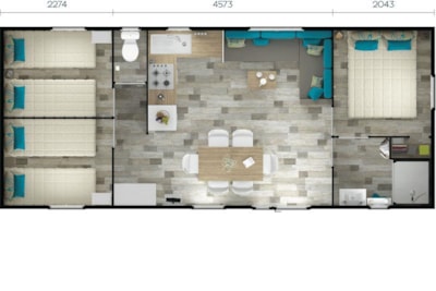 Mobile-home Santafé Suite 34 m² - Sunday