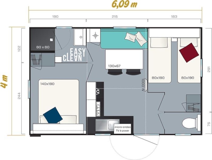 V-Mobil Home Super Vénus 22 M²