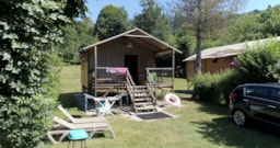 Alojamiento - Cabaña Lodge Africa 39 M2 - Camping Le Moulin de Serre